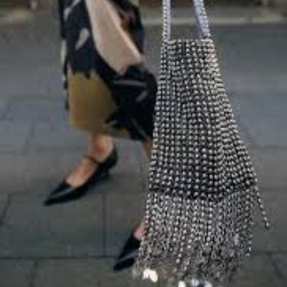 Zara Handbags - METAL APPLIQUÉ SHOULDER BAG